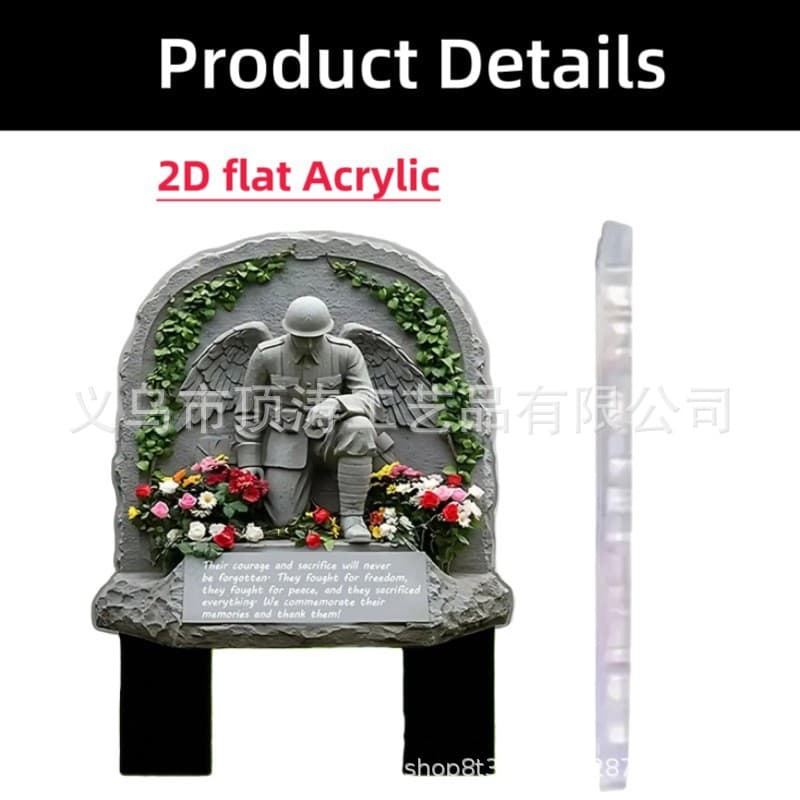Bohemian Style Acrylic Garden Stake Statue Cross-Border Supply Outdoor Yard Decoration Hot-Selling Custom Image Wholesale