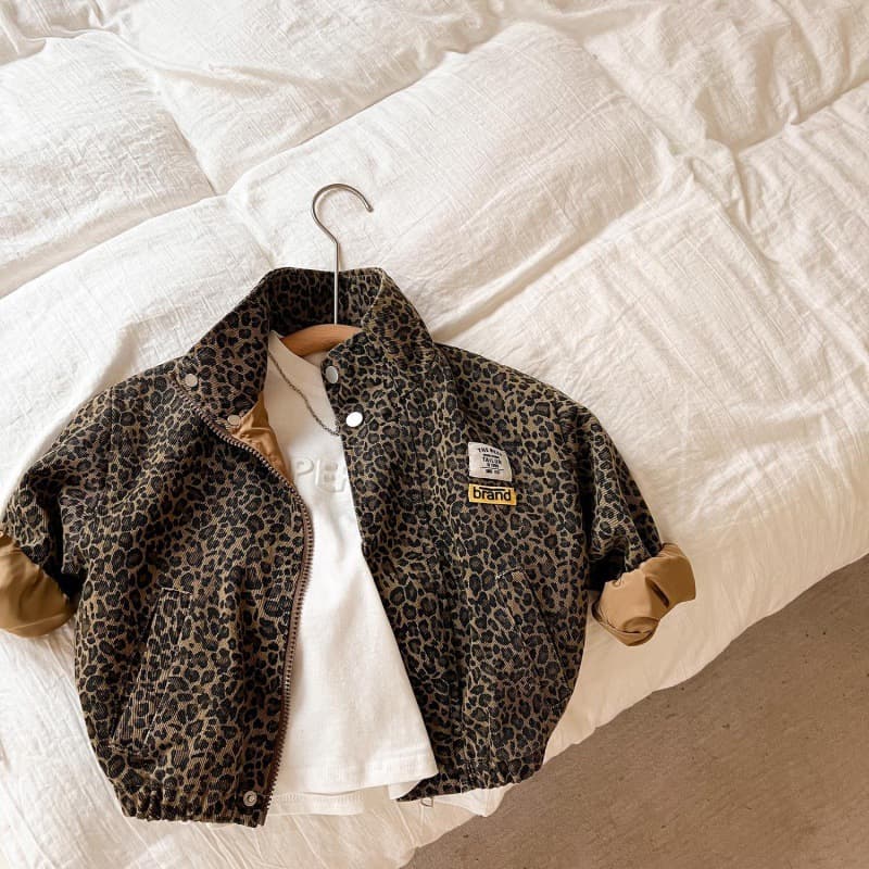 Children's Leopard Print Jacket for Spring and Autumn, Boys' Wear-Out Jacket, Korean Style Jacket, Baby Girl Jacket, Boys' Top New Arrival