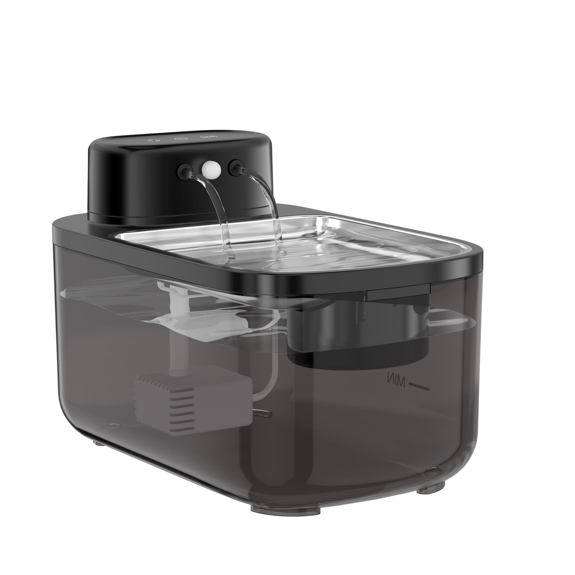 New 304 stainless steel cat water dispenser rechargeable unplugged circulating water pet automatic cat and dog water dispenser