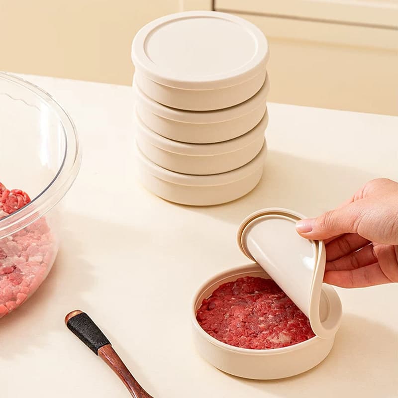 Food-Grade Meat Patty Storage Container, Fridge Organizer for Freshness, Cold Storage for Vegetables, Fruits, and Baby Food, Meal Prep Essential