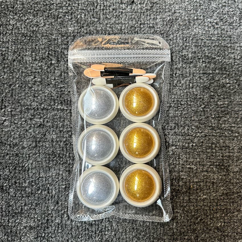 Cross-border nail art magic mirror powder, mirror powder, electroplated metal powder, nail art titanium powder, laser magic mirror powder set