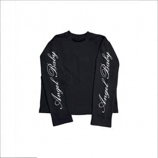 2026 European and American Y2K New Dark Style Letter Print Long Sleeve T-Shirt Gothic Street Style Men's and Women's Tops Wholesale