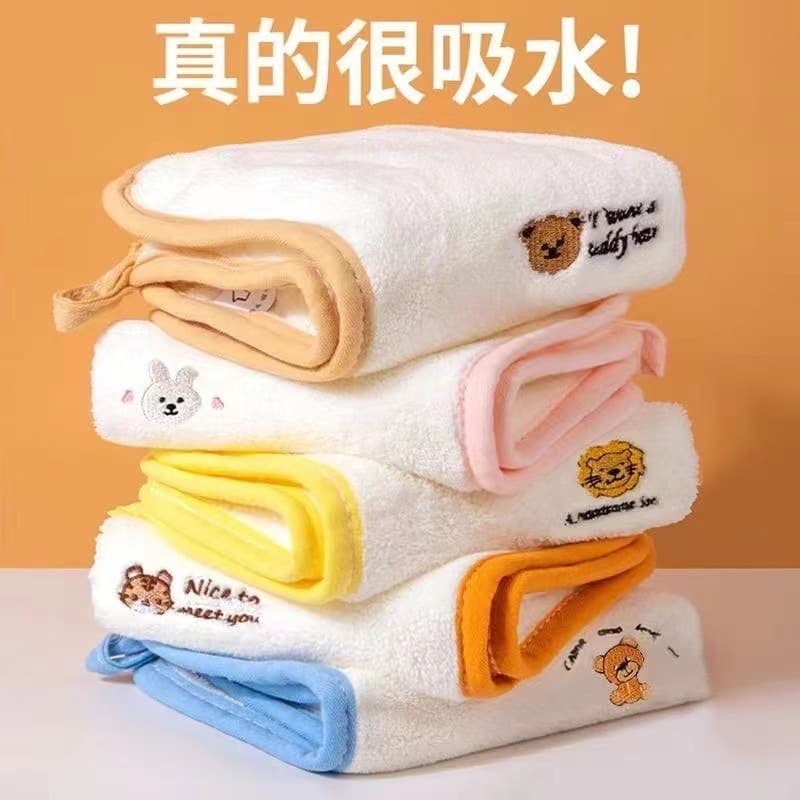 Baby towel soft newborn baby face wash small square towel children's handkerchief kindergarten face wipe hand towel small towel