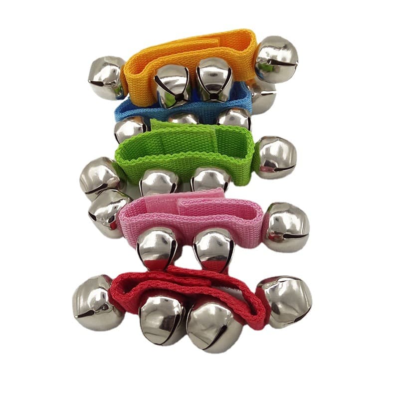 Orff percussion instruments, wrist bells, baby kindergarten children's dance performances, hand bells, foot bells, hand rattles, early education tools