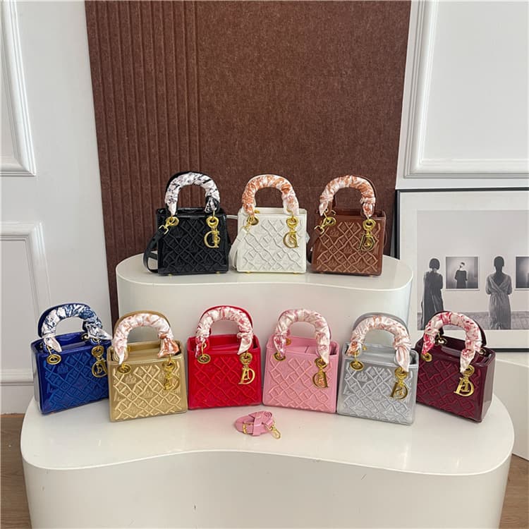 Cross-border Fashion Women's Simple Handheld Lady Dior Bag Premium Texture Embroidered Scarf Shoulder Crossbody Bag