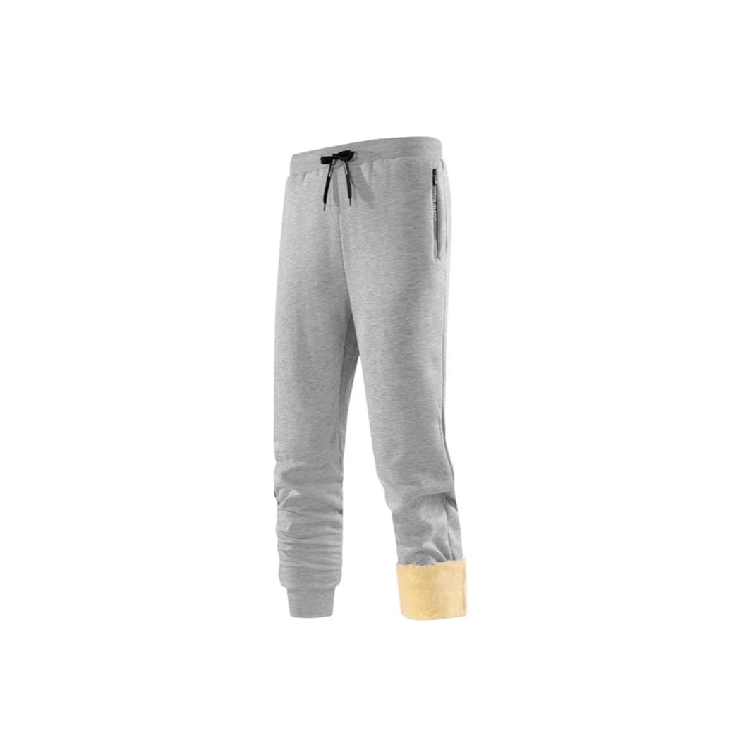 Men's Cross-Border Version Winter Fleece-Lined Thickened Sweatpants Sherpa Long Pants Warm Loose Tapered Casual Straight Leg Pants