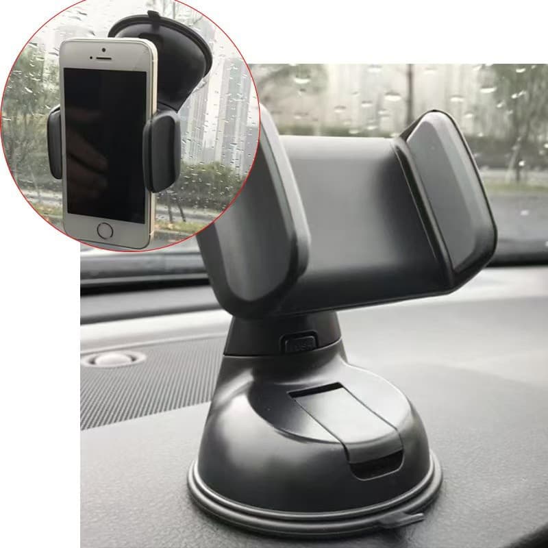 Car mobile phone holder dashboard single pull air outlet 360 degree rotating center console silicone suction cup navigation holder