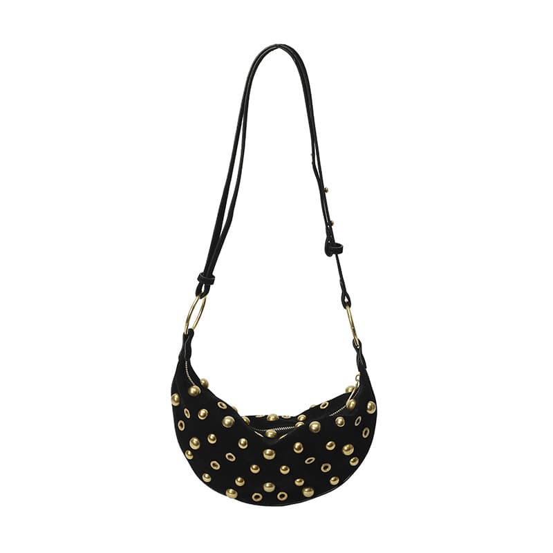 Cross-border corn rivet heavy industry ladies bag punk style 2025 European and American fashion new shoulder armpit crossbody bag
