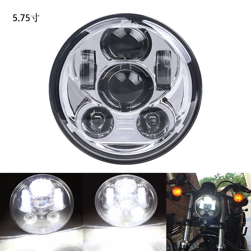 5.75-inch Harley Headlight Harley 5.75-inch LED Front Headlight Motorcycle Headlamp