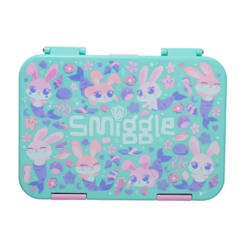 New Zealand Smiggle Backpack Elementary School Kids Double Shoulder Backpack Girls Backpack Green Bunny Series Lunch Box