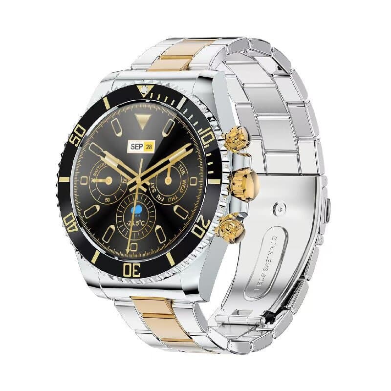 New Cross-border AW12 Bluetooth Call Smart Watch with Rotating Bezel, Music, Blood Pressure Detection Men's Smart Watch