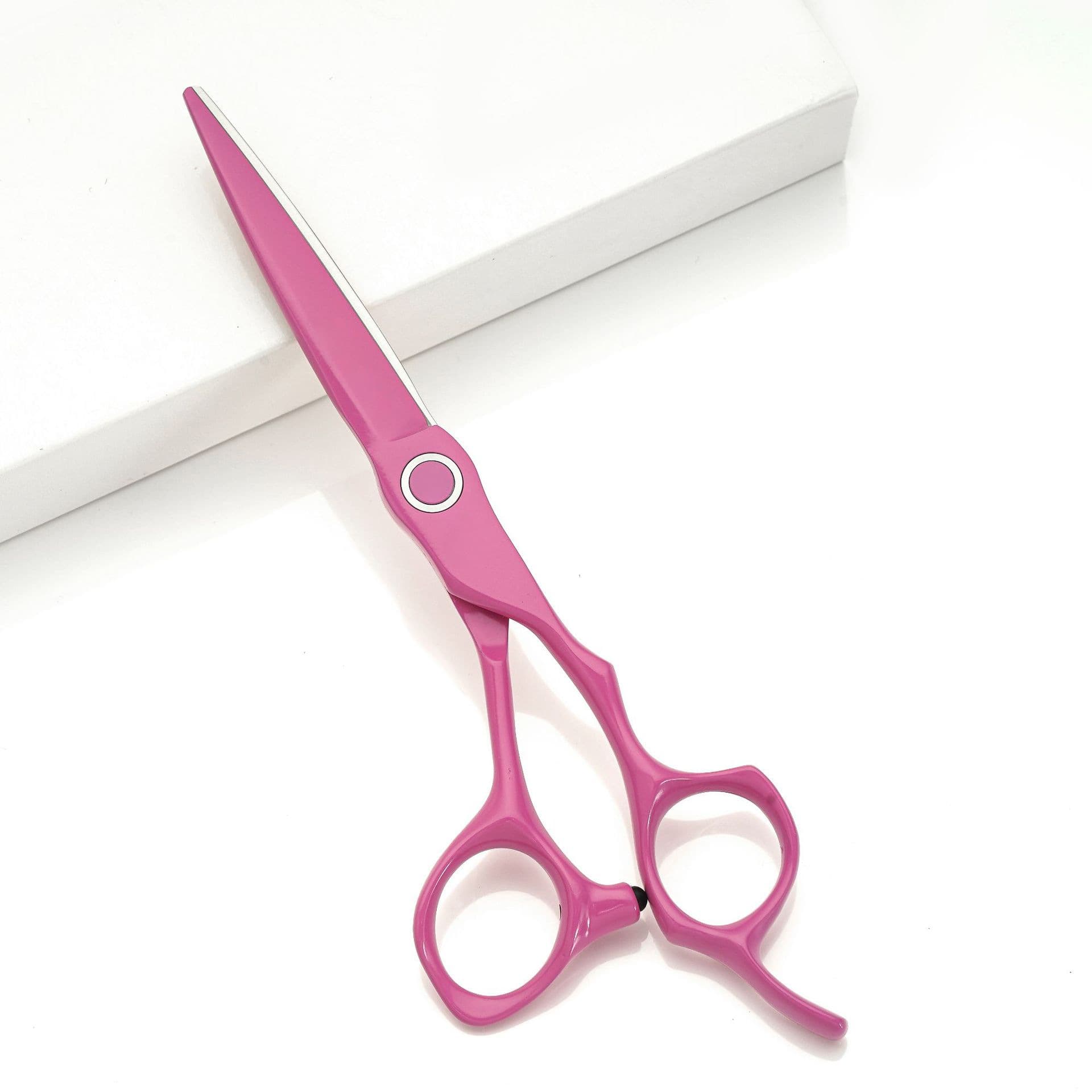 Source factory paint 9cr red right-hand scissors flat scissors straight scissors thin scissors right-handed scissors