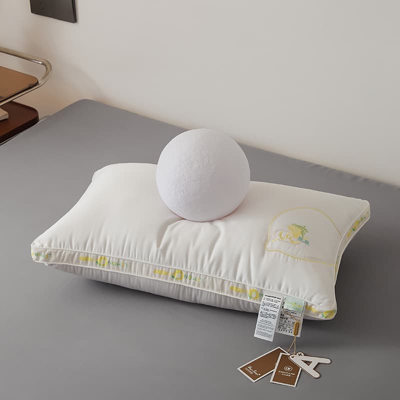 Manufacturer Pillow Core, 2024 New All-Cotton 60VC Lemon Fiber Pillow, Pillow Core 48*74cm±2cm