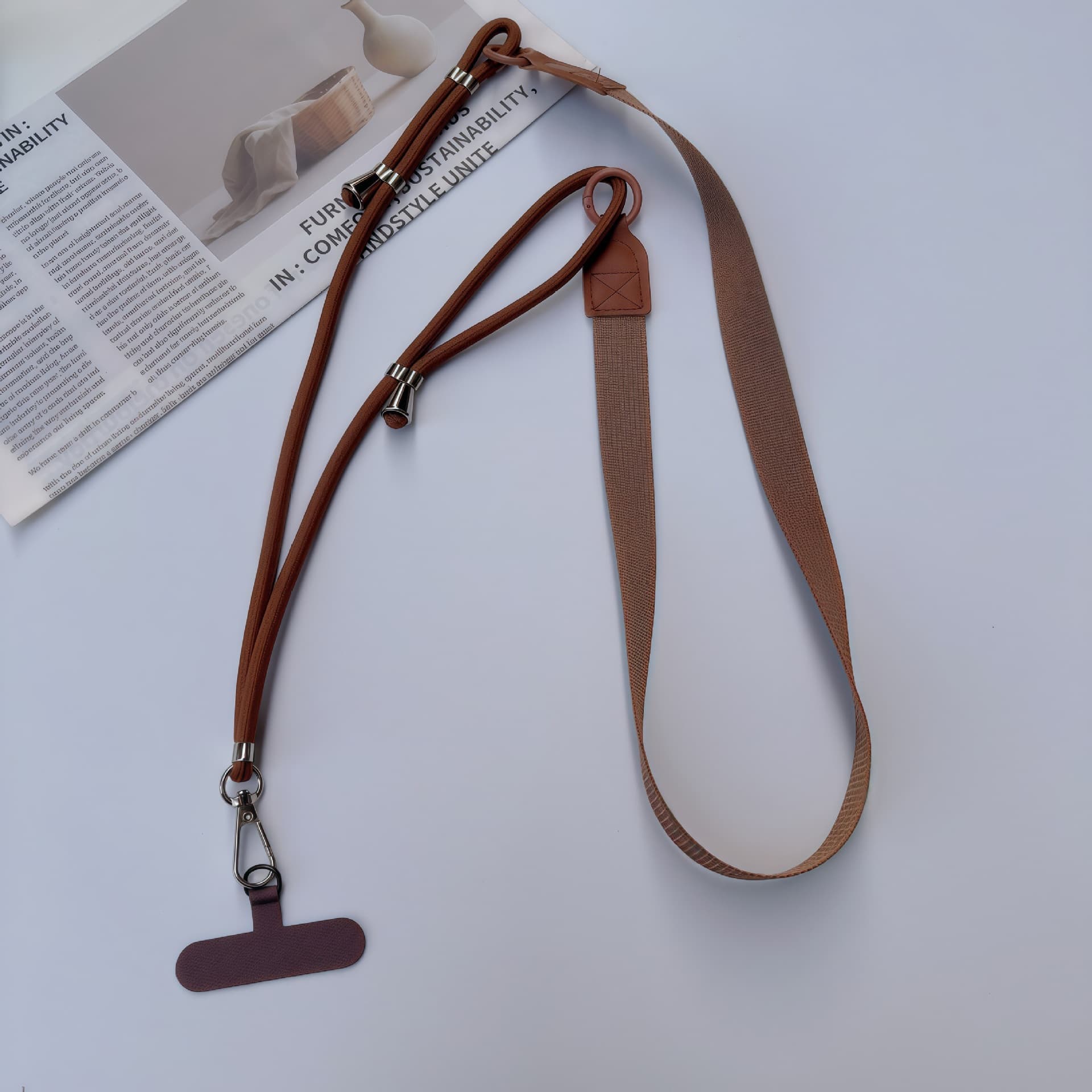 Phone Lanyard Crossbody Adjustable Outdoor Wide Shoulder Strap Neck Strap Camera Anti-Loss Tether