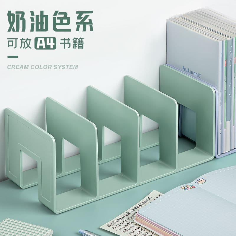 Acrylic Bookend Stand Reading Stand Book Clip Desk Bookshelf Desktop Book Fixing Storage Tool Partition