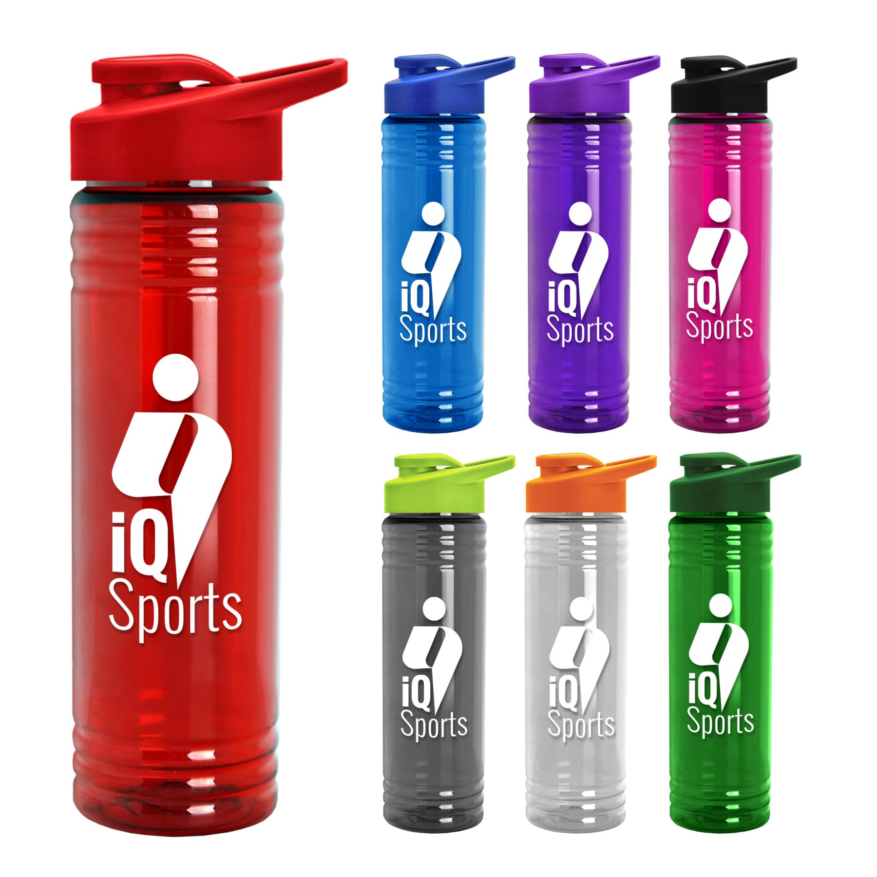 In Stock! 700ml Straw Sports Water Bottle Sports Cup Plastic Cup Transparent Straw Soda Bottle Space Cup