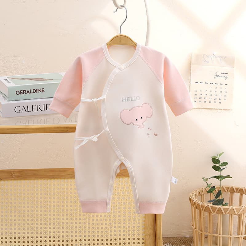 Baby Autumn Winter Bodysuit, Infant Butterfly Suit, Newborn Romper, Sleepwear, Seamless Pure Cotton Diaper Cover