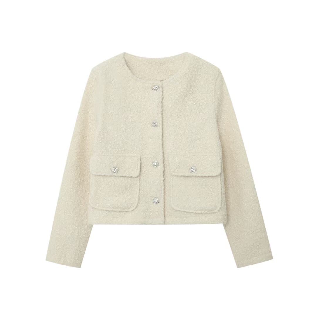 Cross-border Europe and America 2025 Fall/Winter New Women's High-End Fashion Casual Chanel-Style Stylish Pocket Coat