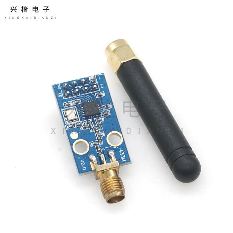 CC1101 Wireless Module 433M Data Transceiver Module with Antenna, Enhanced Gain, SMA + Rubber Duck Antenna
