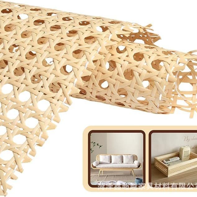 Imitation rattan material, plastic rattan weaving octagonal hole furniture decoration, cross-border cutting service available with free shipping.