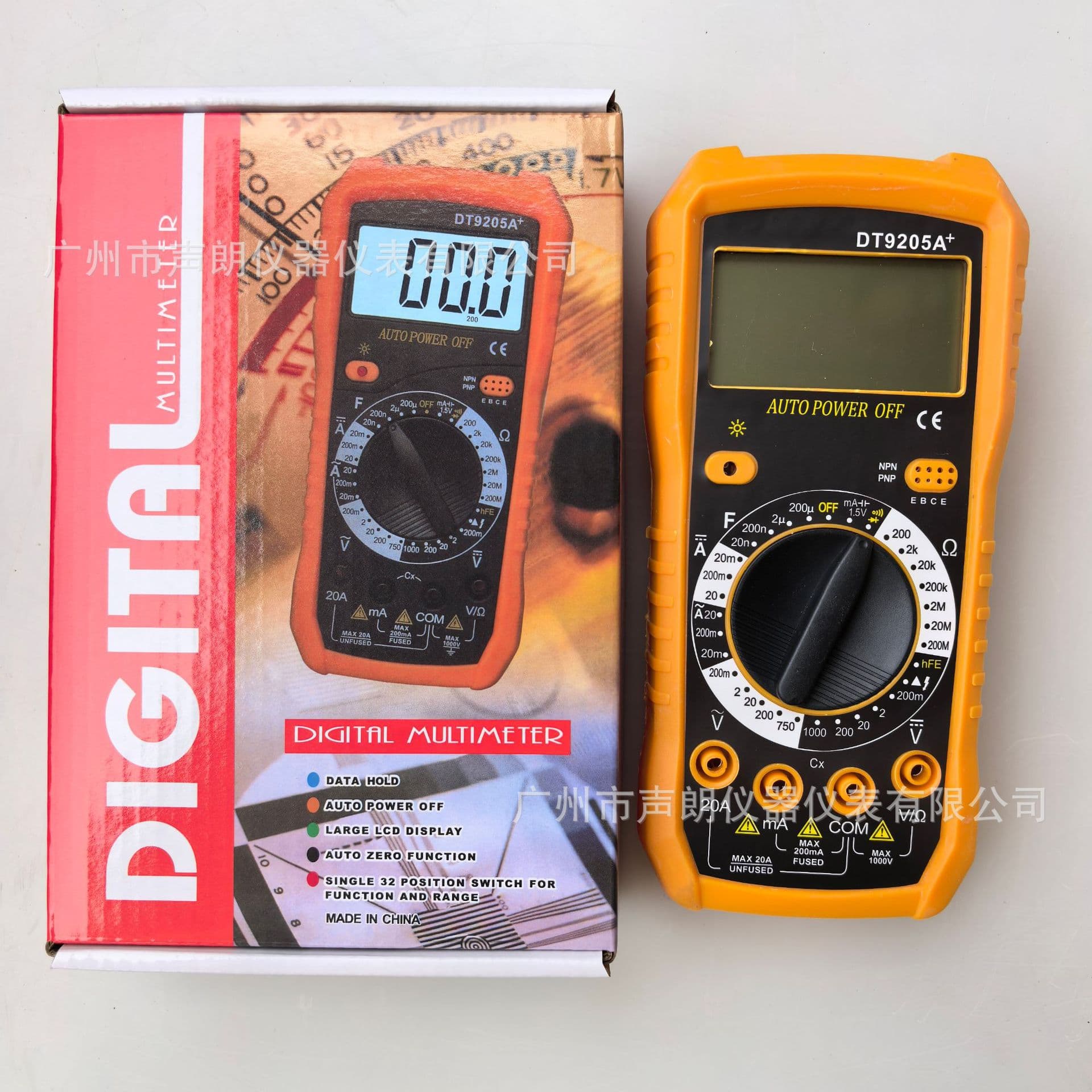 DT9205A+ Digital Multimeter Electrician Universal Meter Export Instrument Voltmeter Ammeter