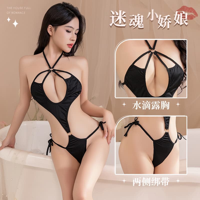 Passion Sexy Lingerie Dead Library Temptation Small Chest Suit Jumpsuit Free from Pure Desire Sexy Pajamas Temptation Plus Size