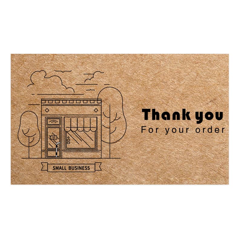 Cross-border in-stock wholesale thank you for supporting my small merchandise stickers and cards gift box decorative stickers