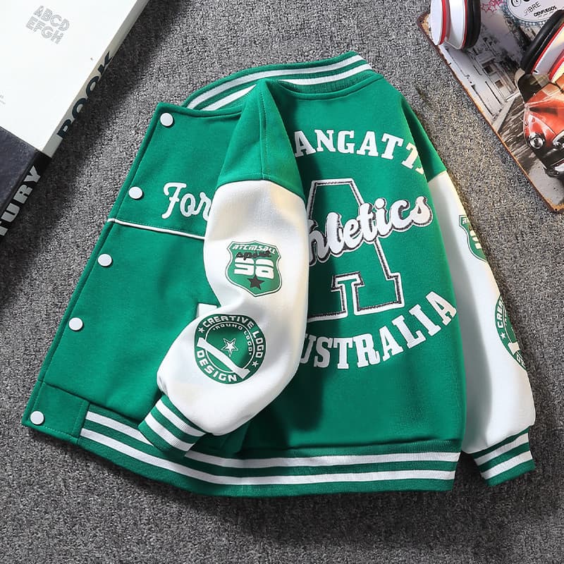Boys' Spring Baseball Jacket 2026 Spring and Autumn New Stylish Trendy Boys' Outerwear for Older Kids
