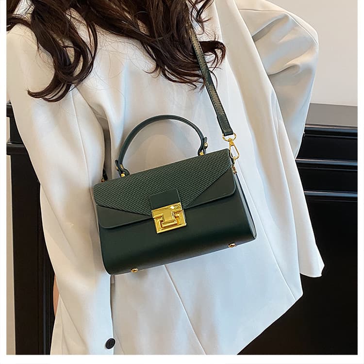 Cross-border box bag for women 2025 new fashion stitched handbag high-end niche single shoulder crossbody small square bag