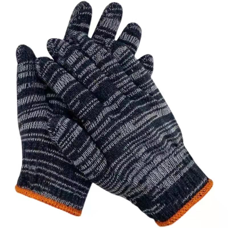 Two-Finger Exposed Touchscreen Gloves, 13-Gauge Anti-Slip Nylon Work Gloves for Fishing, Picking, Sorting, Courier, Cycling