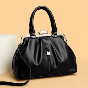 Cross-border Women's Handbag 2023 New European and American Fashion Bag Pleated Simple Single Shoulder Large Capacity Casual Crossbody Tote Bag