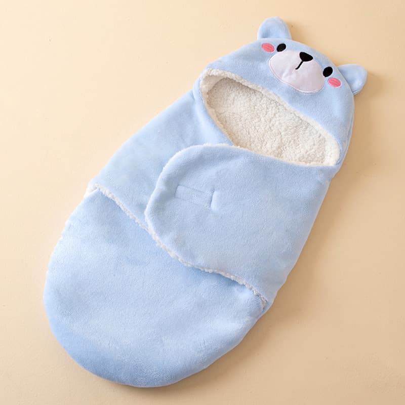 Baby Swaddle Blanket Autumn Winter Newborn Wrap Cartoon Maternity Delivery Wrap Blanket Cross-border