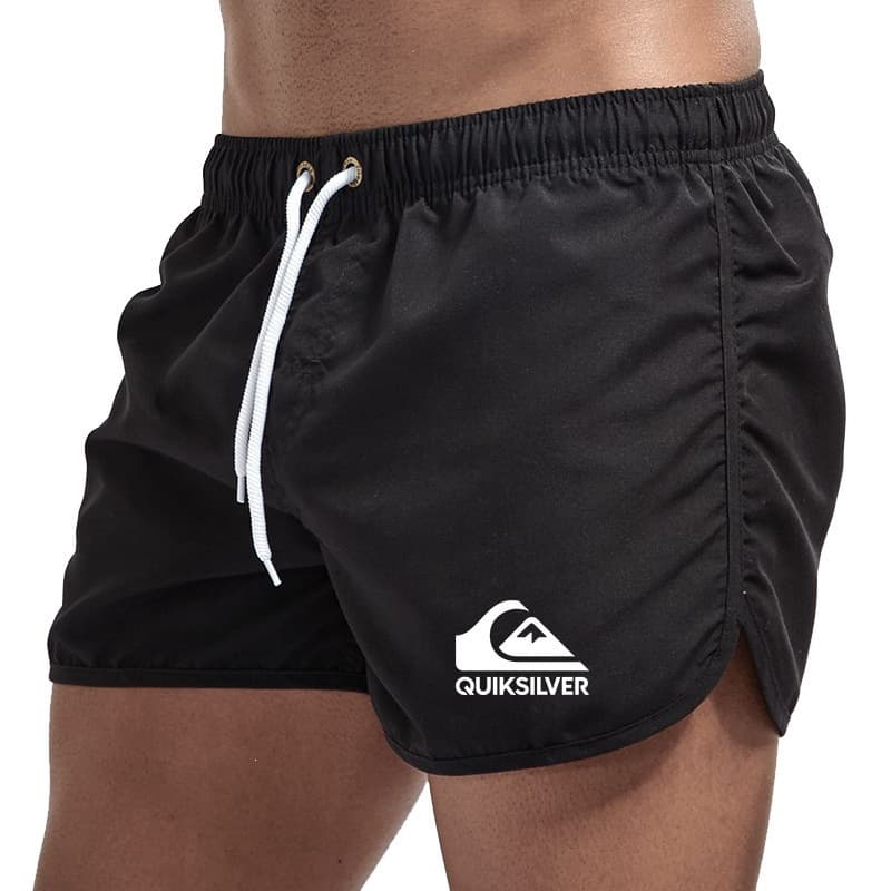 Men's Beach Shorts Quiksilver Fitness Sports Shorts Men's Thin Three-Quarter Surf Shorts Swim Trunks