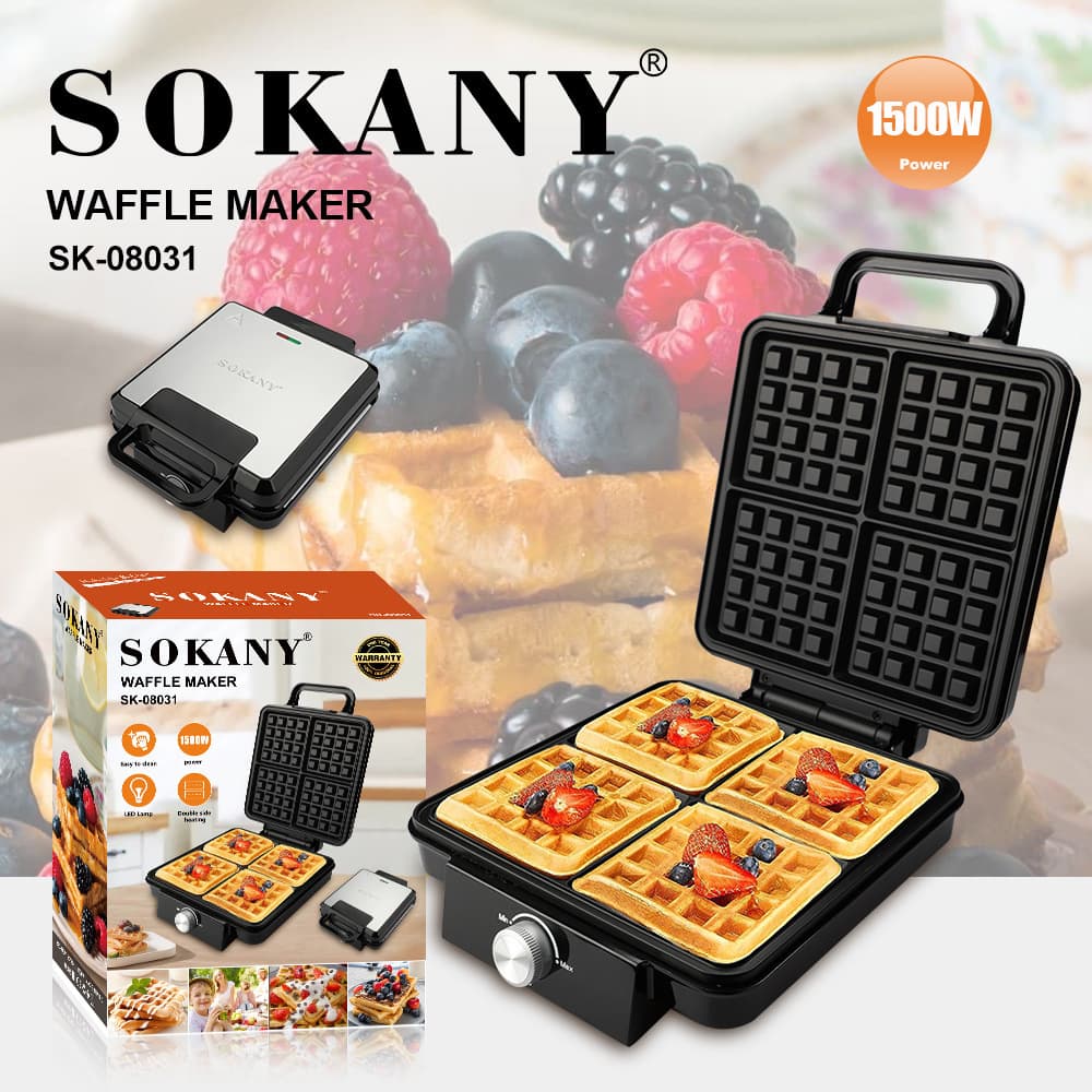 Cross-border waffle maker for home four-piece breakfast machine kitchen appliances sandwich electromechanical baking pan