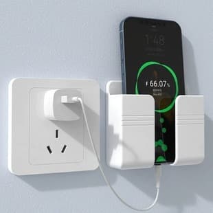 Wall-Mounted Phone Charging Stand Multifunctional Living Room TV Air Conditioner Remote Control Organizer Lazy Bedside Stand