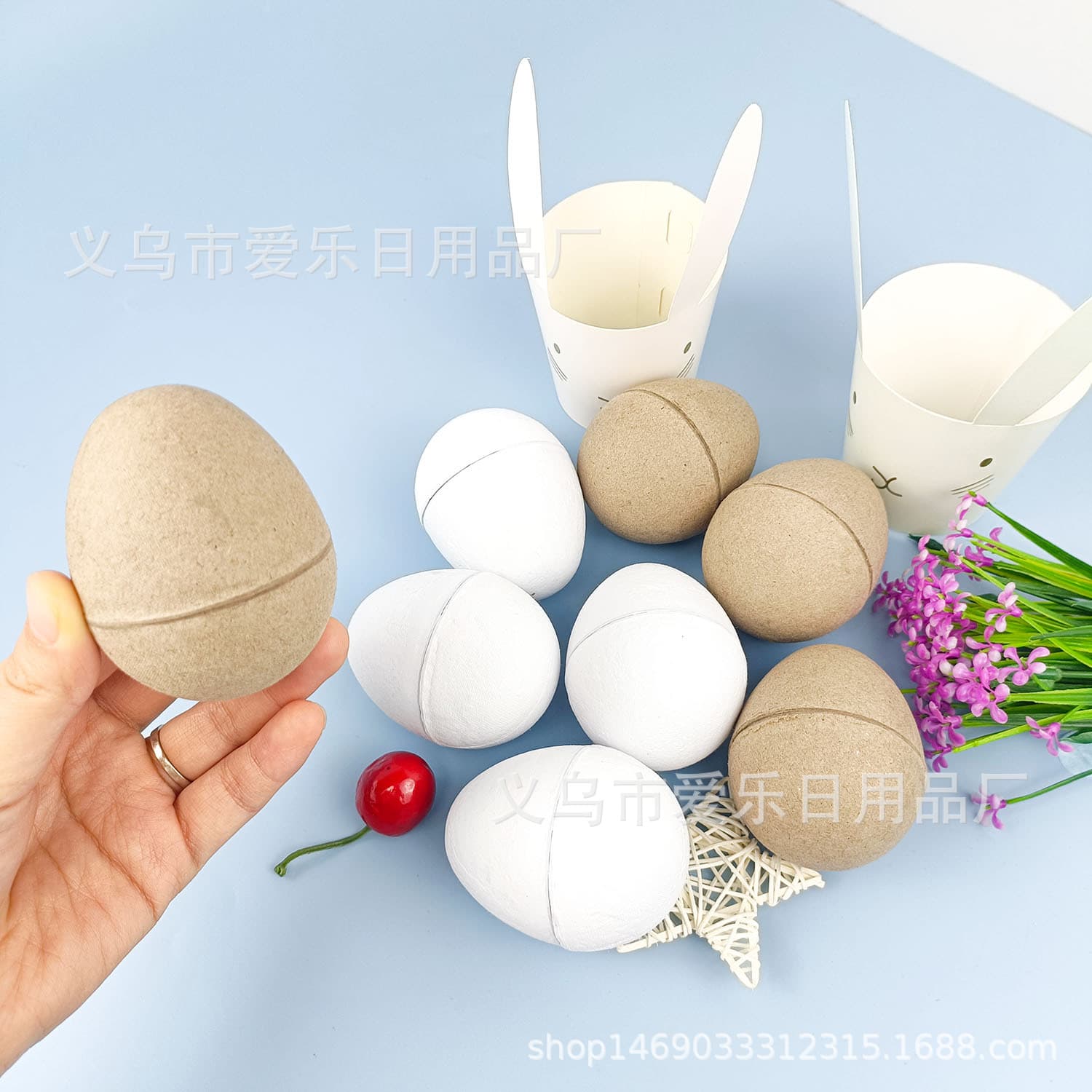 Ready-to-Ship Biodegradable Easter, Halloween, Christmas Pulp DIY Children's Eggs, Multiple Sizes for Festive Use