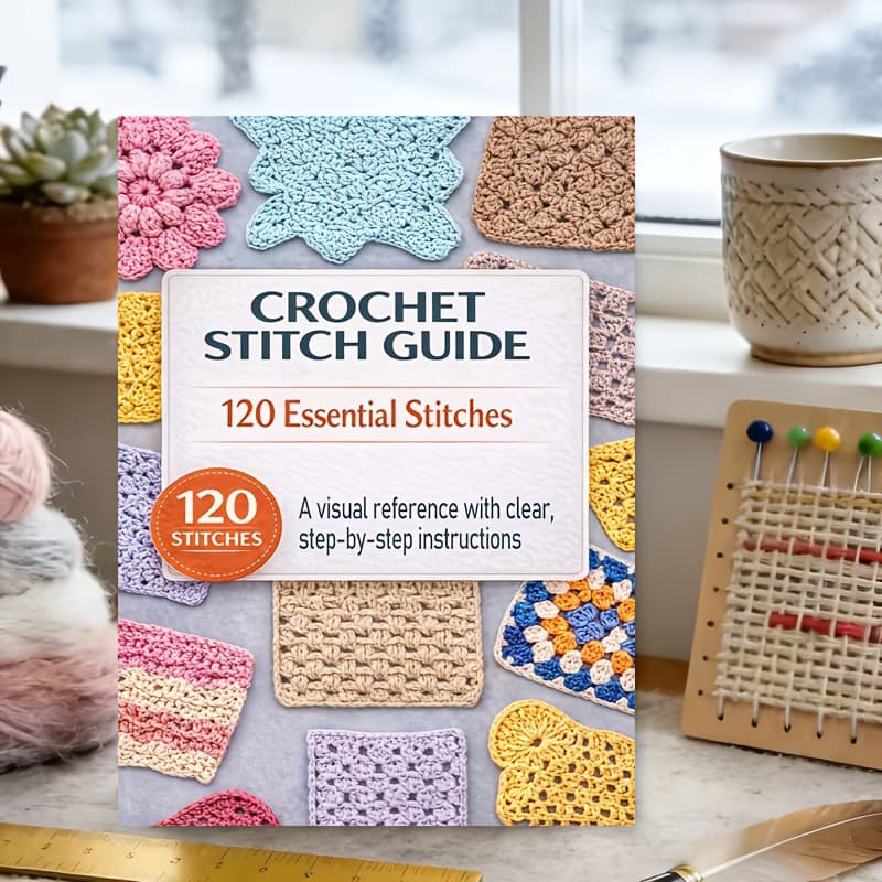 New product coil book CROCHET STITCH GUIDE crochet technique manual 125 common stitches