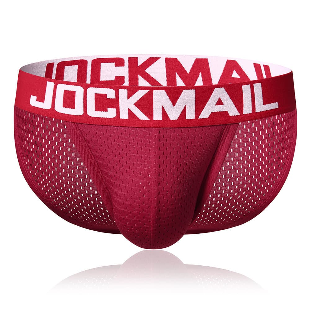 Sexy Breathable U-Shaped Triangle Men's Underwear JOCKMAIL Low Waist Nylon Briefs High Cut Antibacterial Comfortable Boxer Shorts