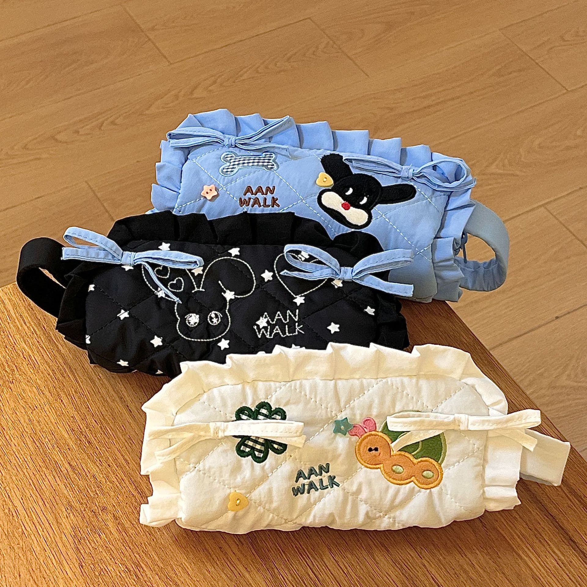 New Dumpling Lace Animal Pencil Case Large Capacity Stationery Pencil Pouch for Primary and Secondary School Students