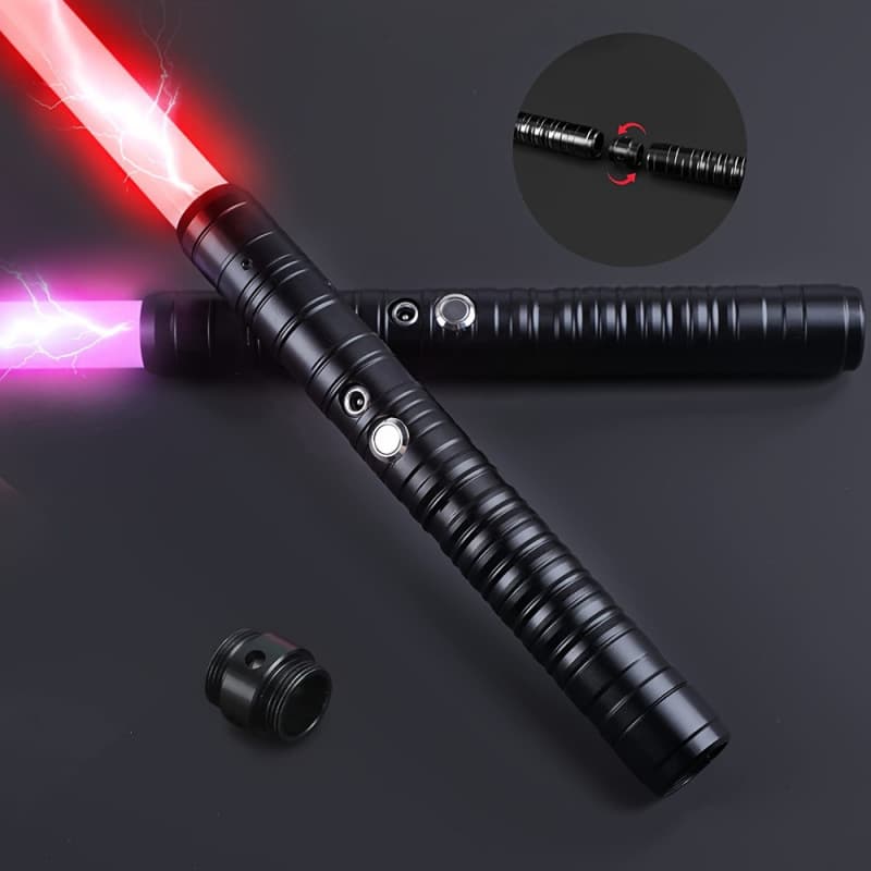 2026 New Cross-Border Dropshipping Light-Up Saber RGB 14 Colors Variable USB Rechargeable Metal