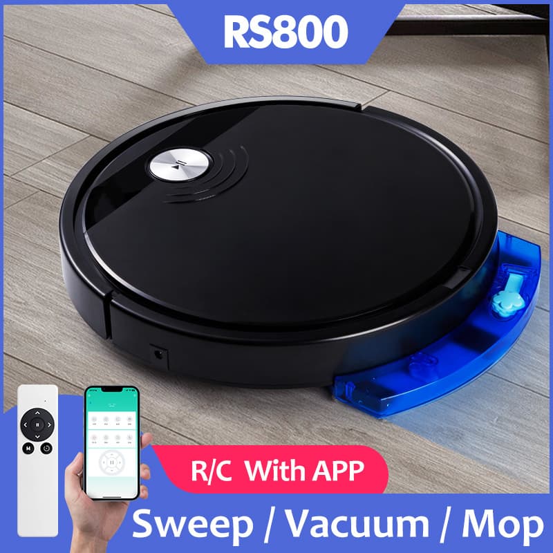 Cross-border RS800 APP Smart Robotic Vacuum Cleaner with USB Port, 3-in-1 Vacuum Cleaning, Sweeping and Mopping, Anti-Fall