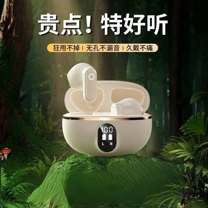 2025 new semi-in-ear Bluetooth headset NE-110 high-quality TWS Bluetooth headset, lightweight and portable