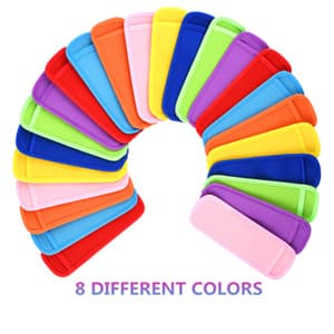 Custom-made popsicle sleeves for frozen Pop/Ice Pop children's insulated neoprene popsicle bags.