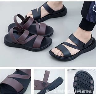 2026 Summer New Men's Sandals Stall Display Men's Shoes Supermarket Store Outdoor Dual-purpose Men's Sandals Wholesale