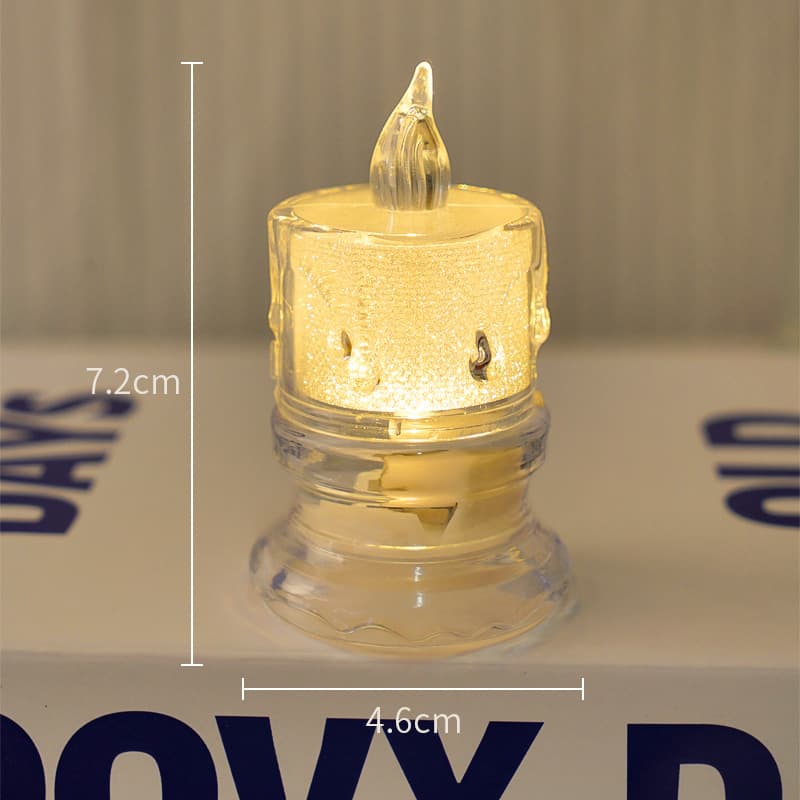 Mini Simulated Candle LED Electronic Candle Night Light Romantic Confession Decoration Prop Creative Arrangement Ornament