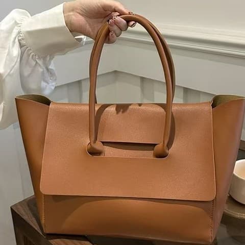 2026 New Korean Fashion Large Capacity Handbag Shoulder Bag Simple Commuter Tote Bag Premium