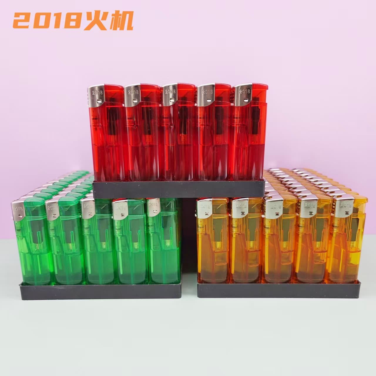 Transparent Household Plastic Lighter for Open Flame, Explosion-Proof Lighter for Supermarkets and Convenience Stores, Wholesale at 1-2 Yuan