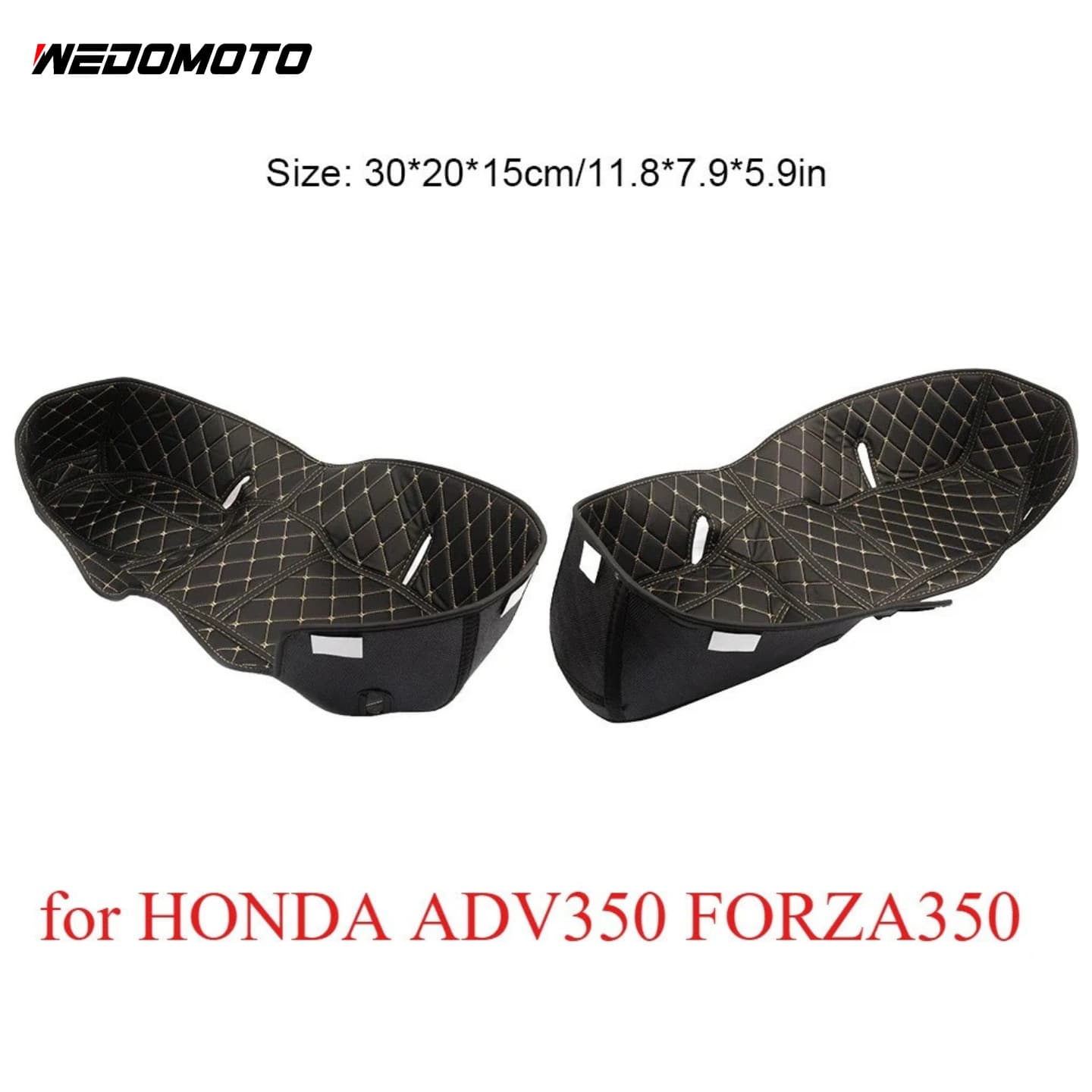 Seat Bucket Protection Pad Full Coverage PU Synthetic Leather Modification Accessory for Honda Forza 350 ADV350 Motorcycle
