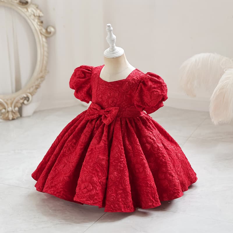 Girls Dress Gown High-End Baby First Birthday Dress Flower Girl Dress Children's Tutu Princess Dress