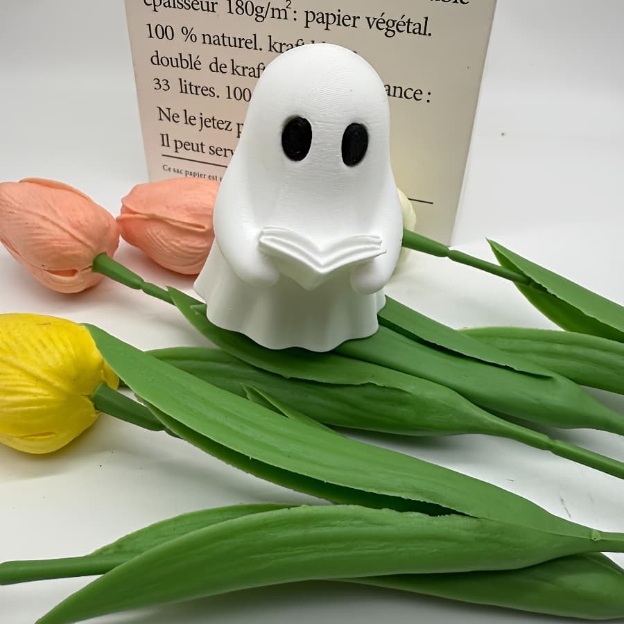 3D printing cross-border cute ghost reading home study office desktop multifunctional funny decoration ornaments